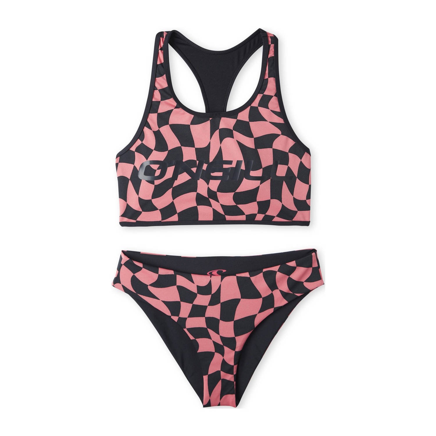 O'Neill crop bikini Active Sporty zwart roze