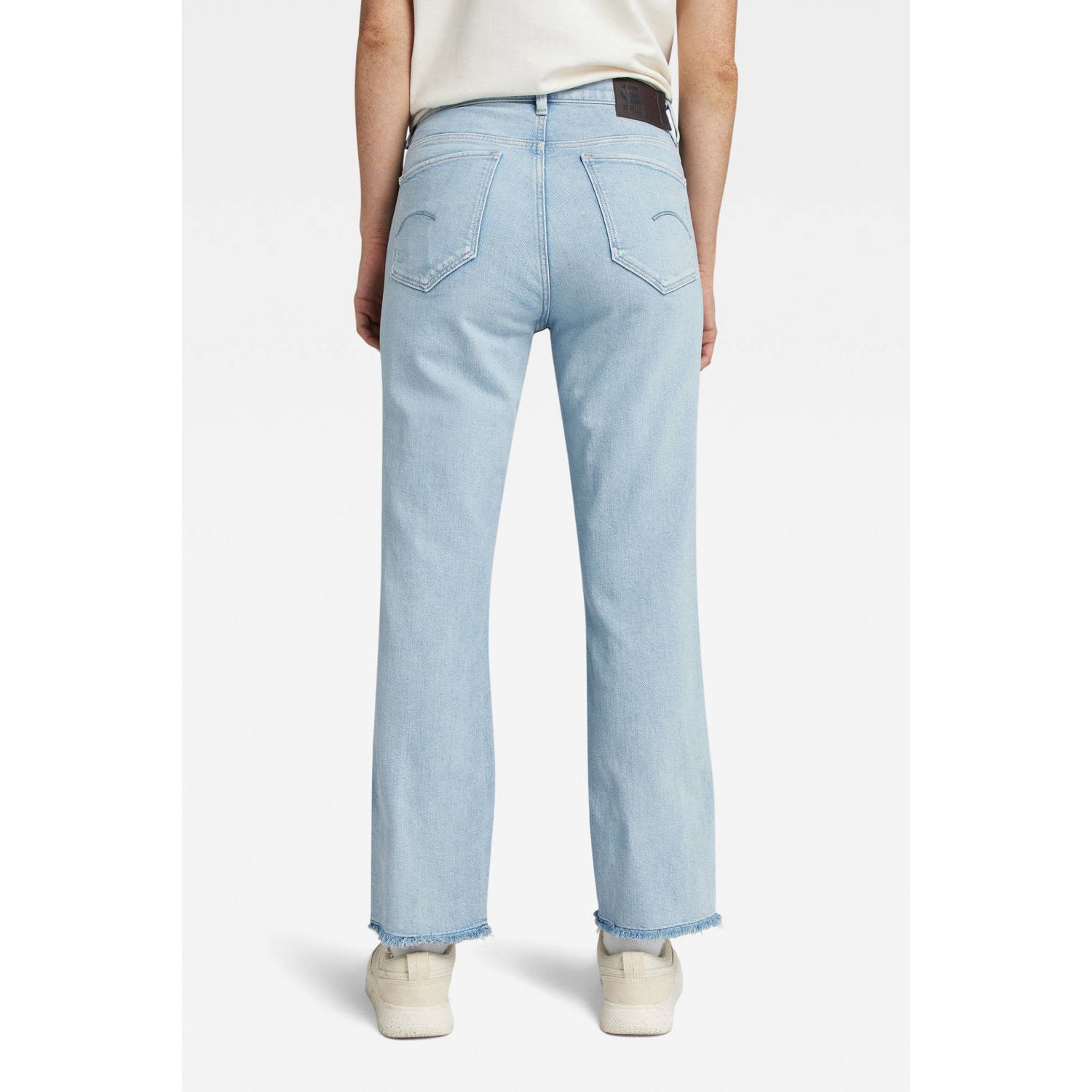 G-Star RAW Strace cropped jeans sun faded poolside blue