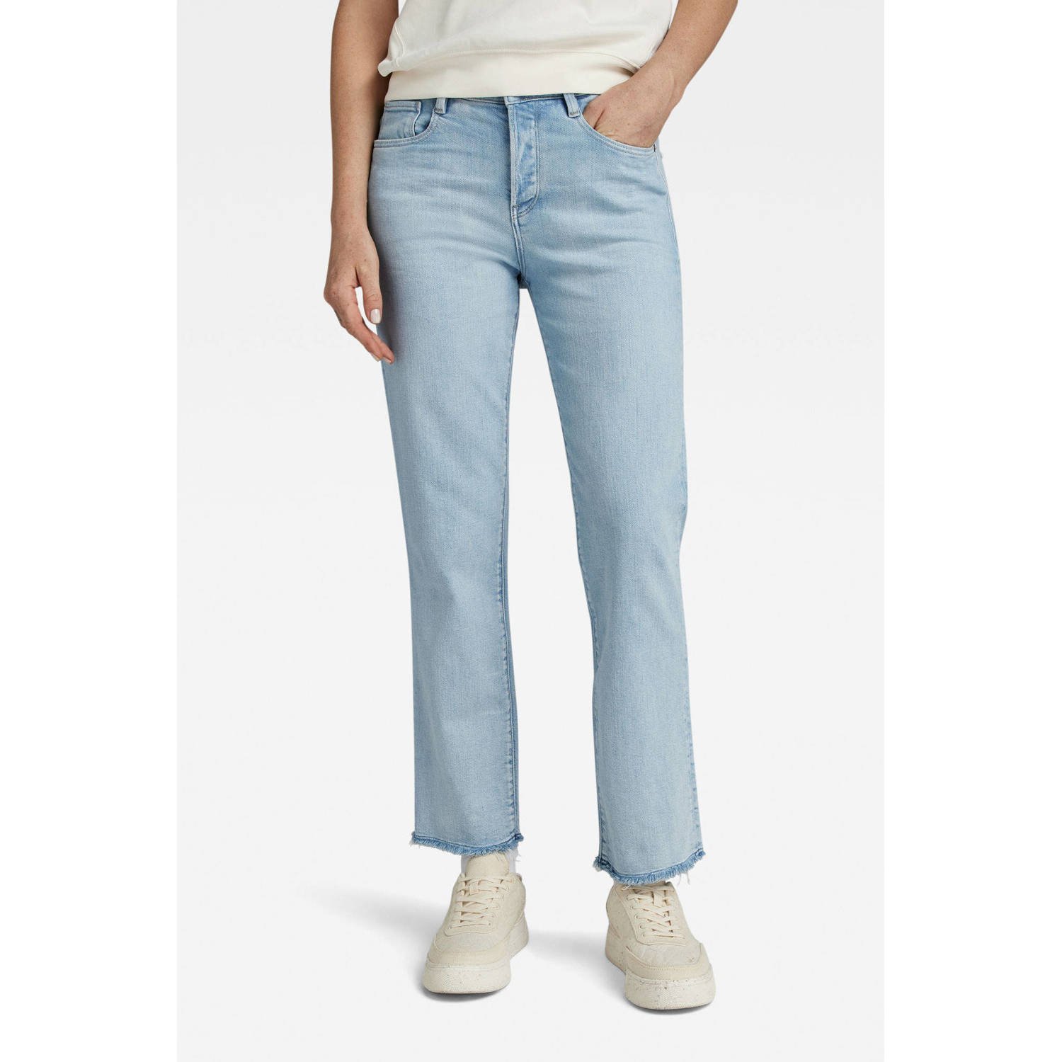 G-Star RAW Strace cropped jeans sun faded poolside blue