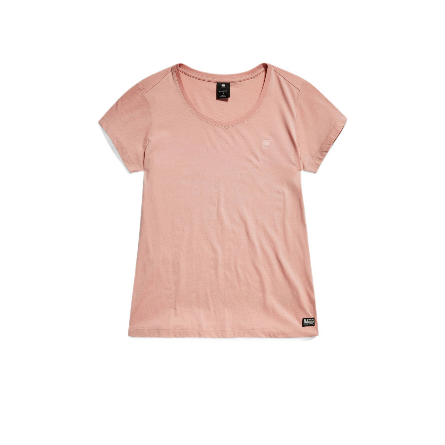 G-Star RAW T-shirt Eyben van biologisch katoen roze