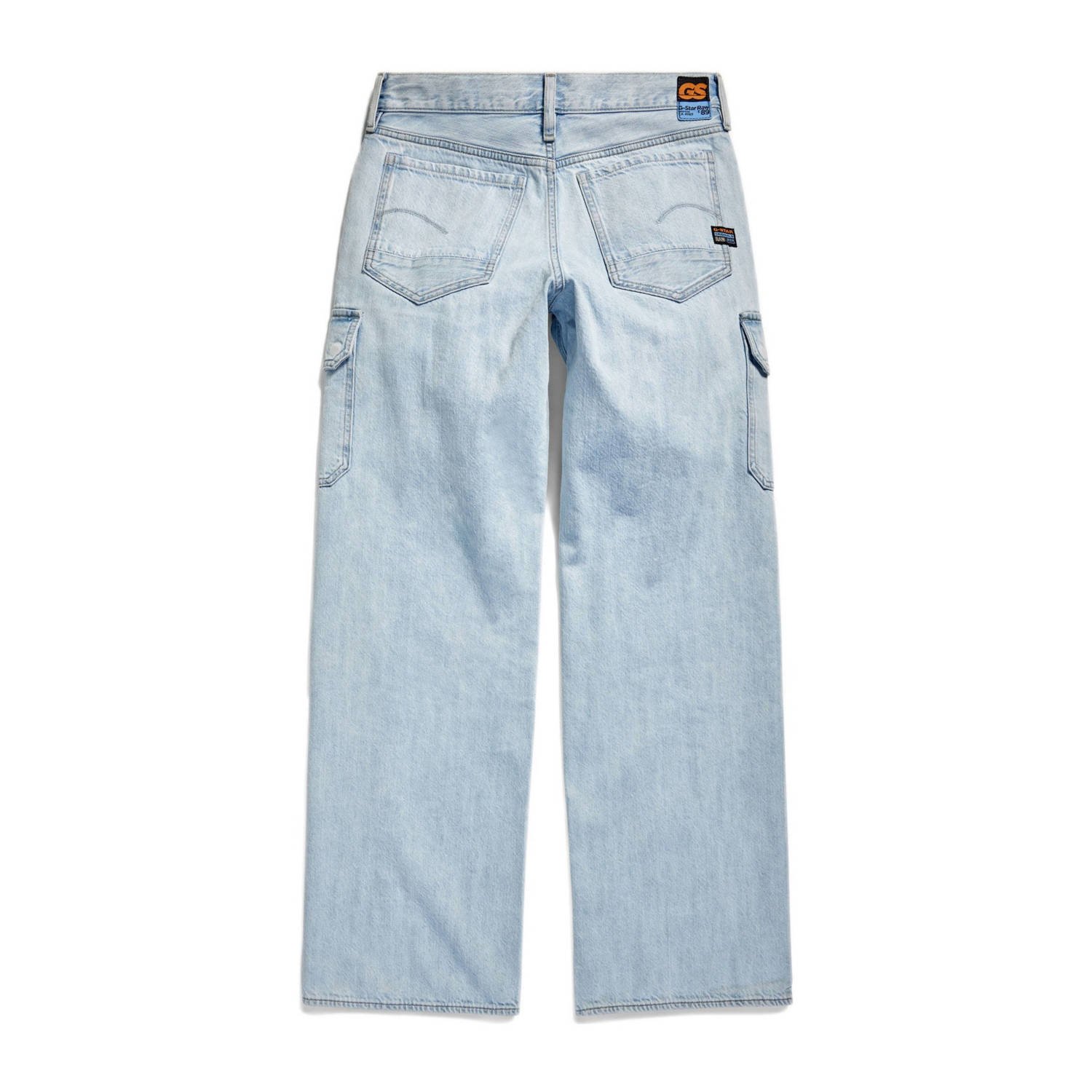 G-STAR Judee low waist cargo jeans sun faded piscina blue