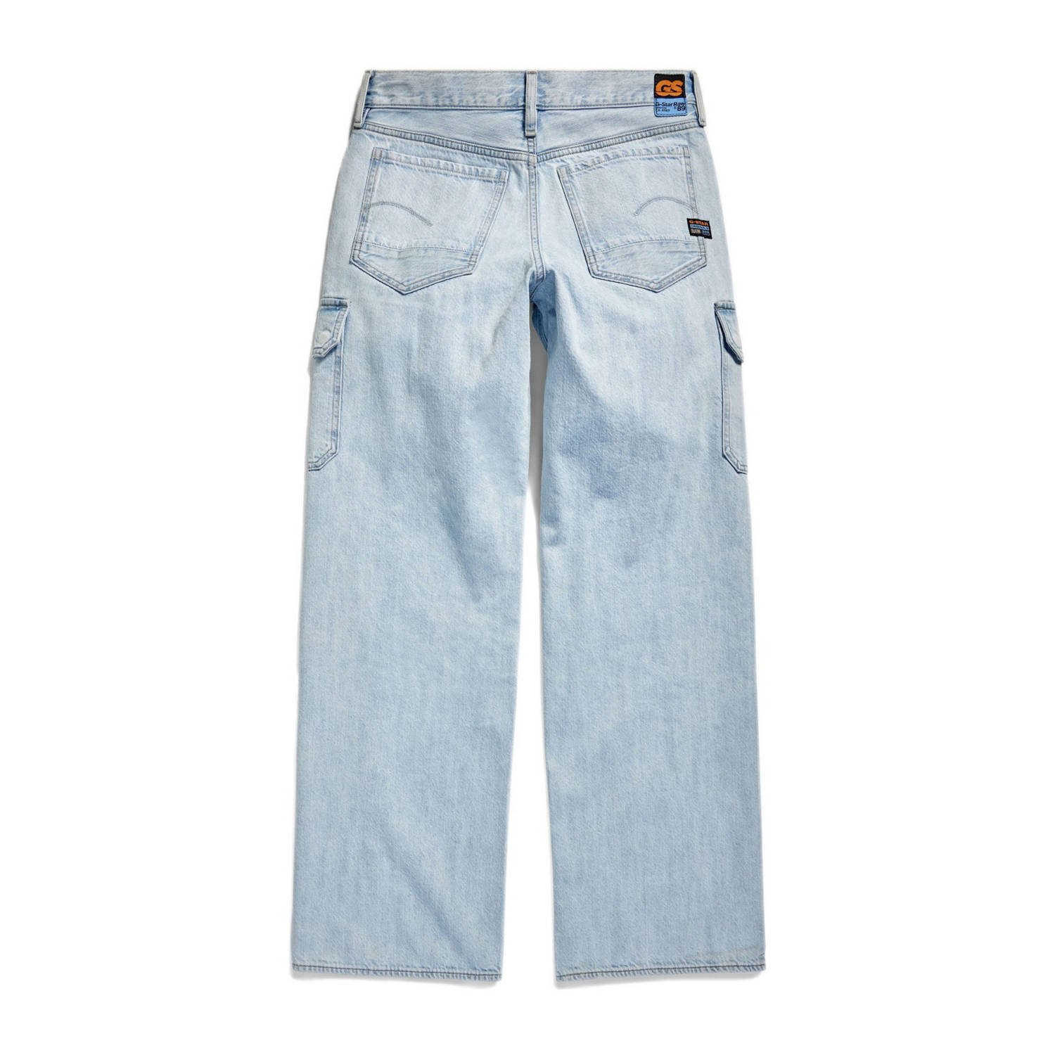 G-Star RAW Judee low waist cargo jeans sun faded piscina blue