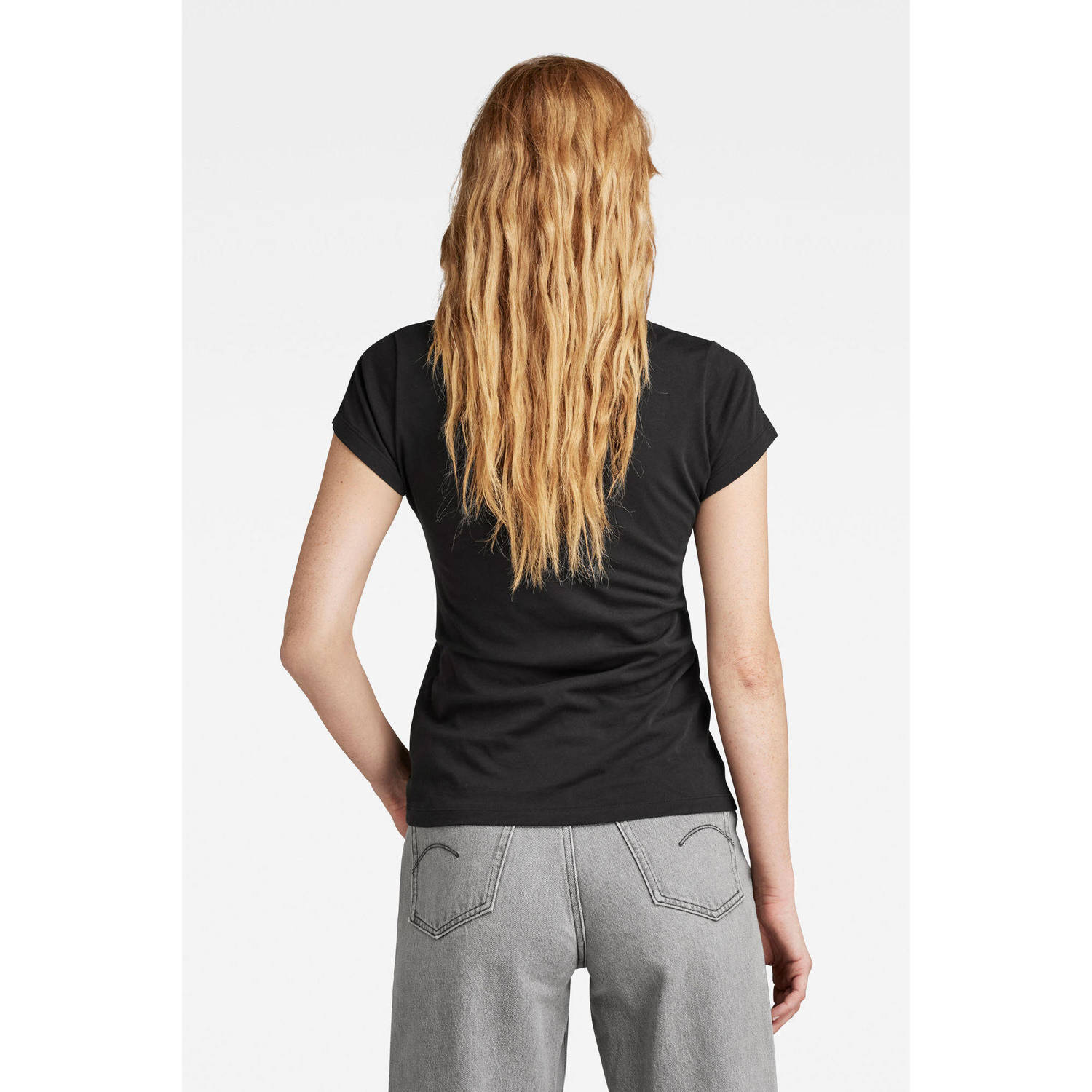 G-STAR T-shirt Eyben van katoen zwart