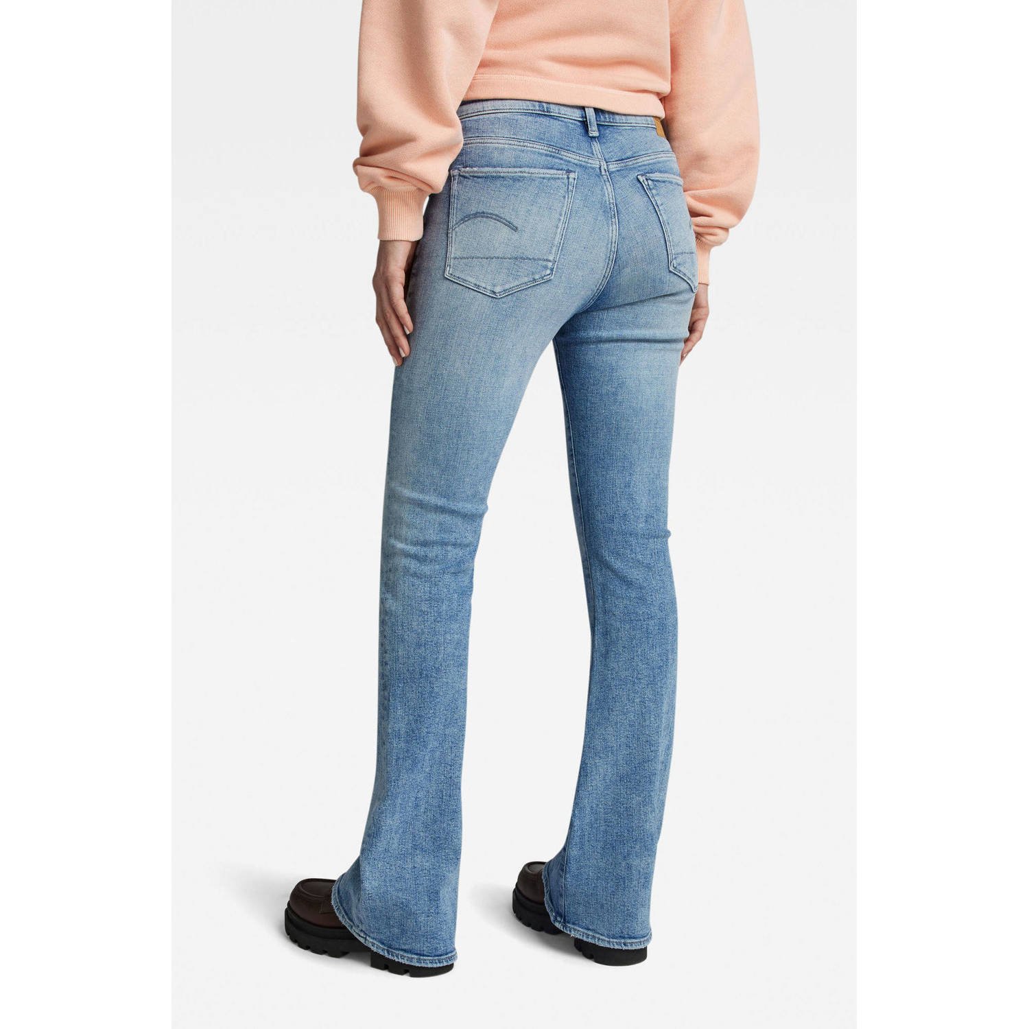 G-STAR 3301 flared jeans sun faded nubay blue