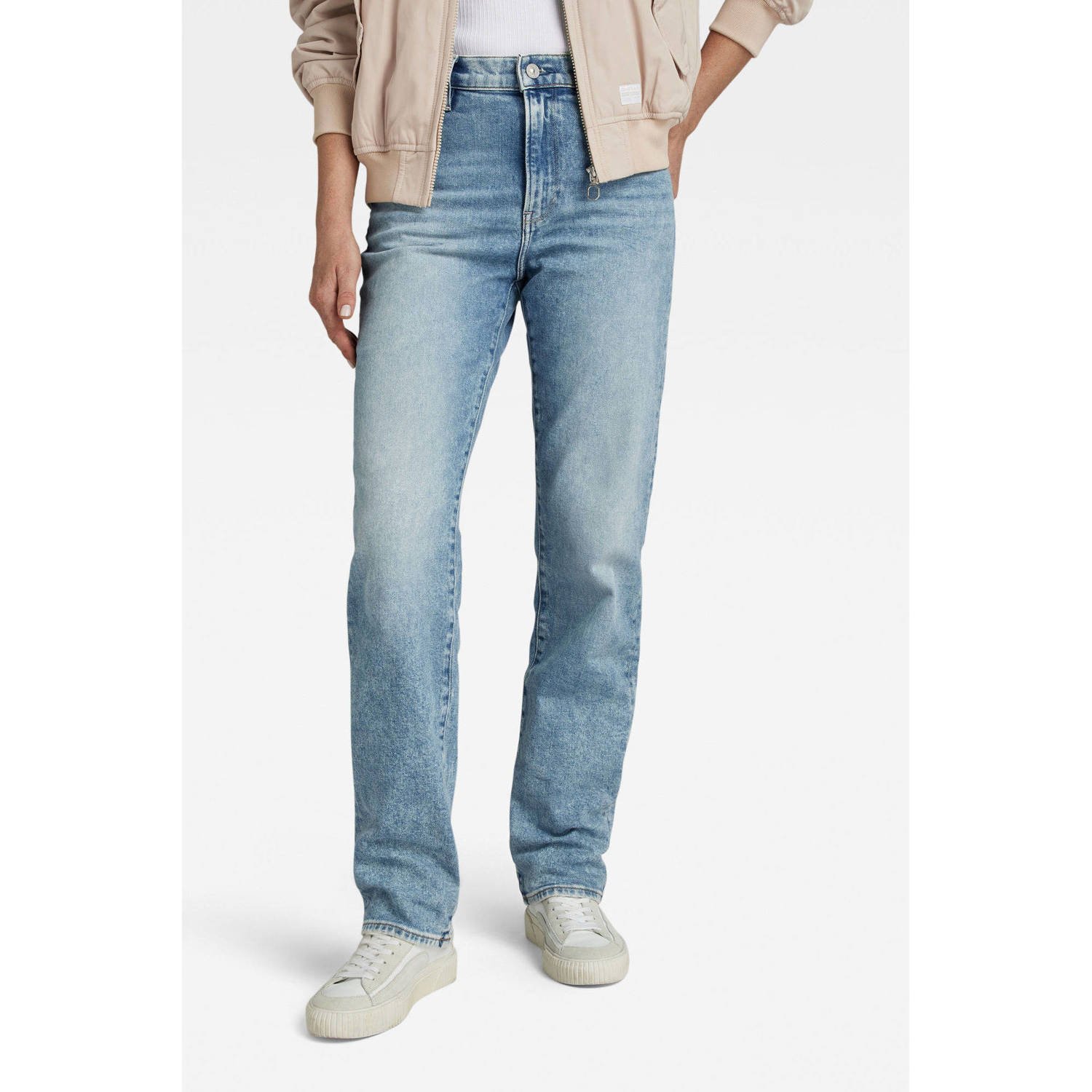 G-STAR Viktoria high waist straight leg jeans vintage olympic blue