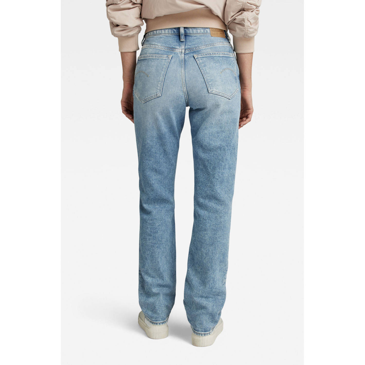 G-STAR Viktoria high waist straight leg jeans vintage olympic blue