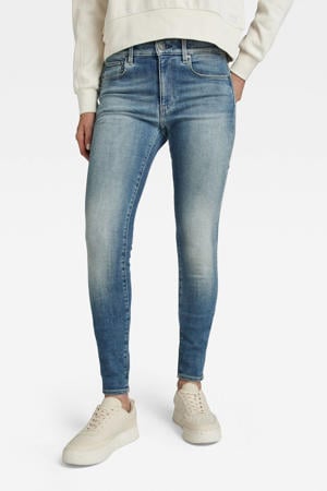 3301 high waist skinny jeans faded blue topaz