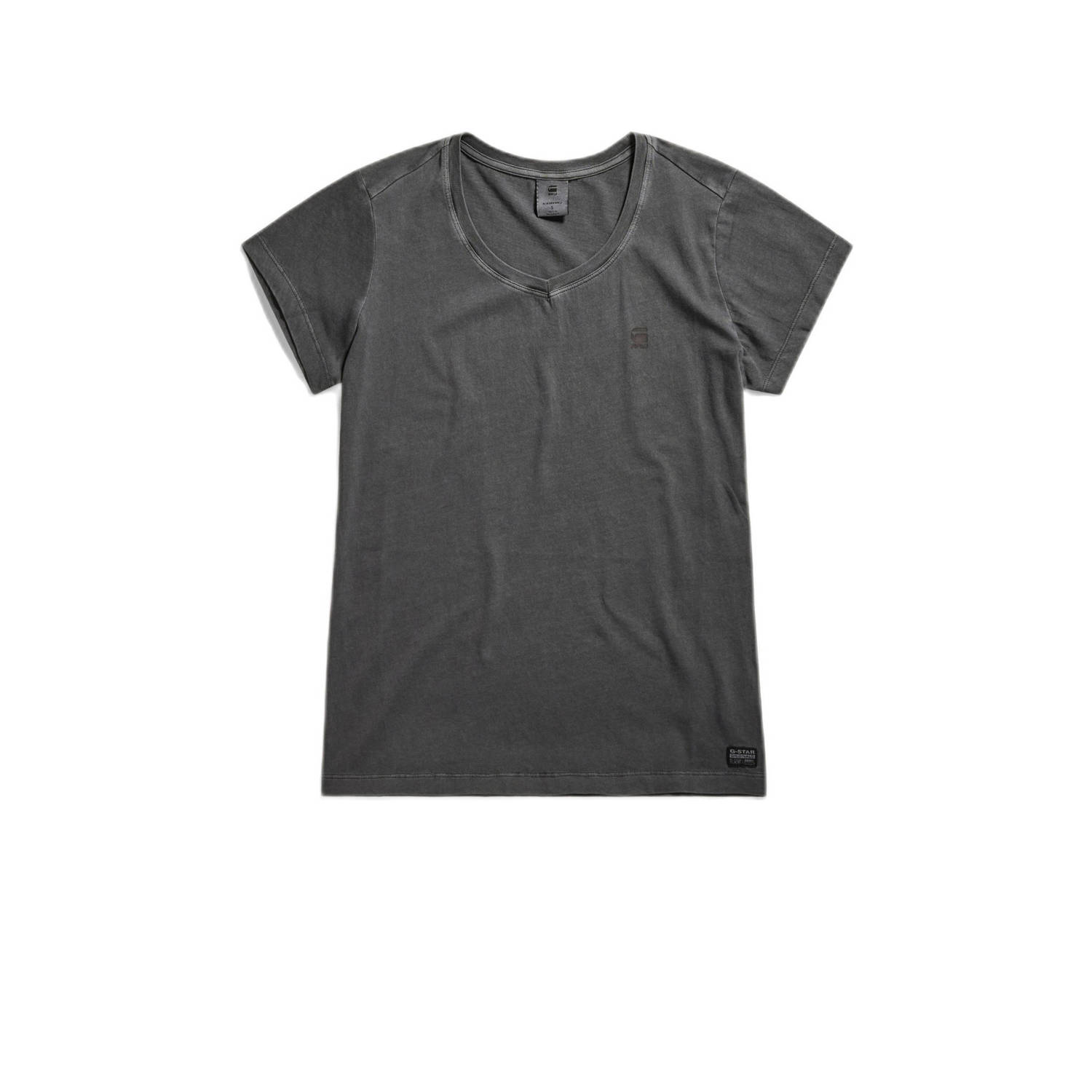 G-STAR T-shirt Eyben van katoen grijs