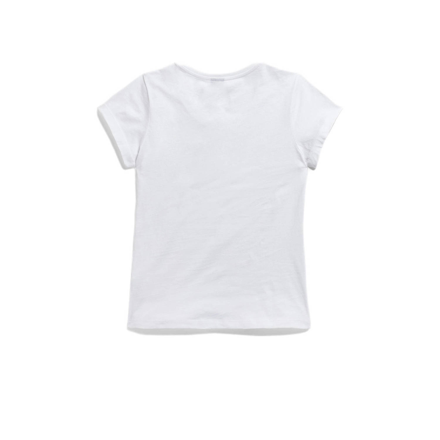 G-Star RAW T-shirt Eyben van biologisch katoen wit