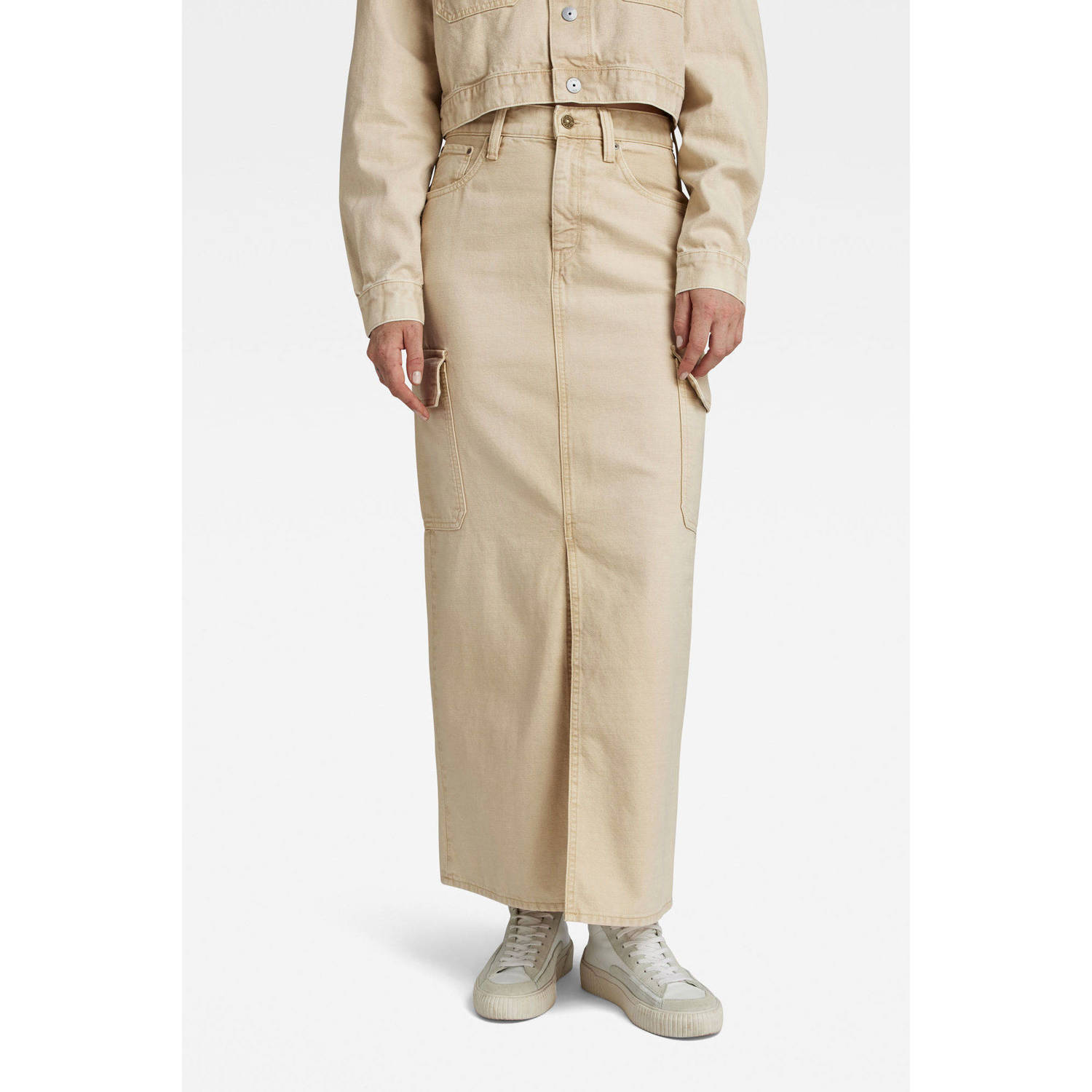 G-STAR spijkerrok Viktoria sun faded sand gd