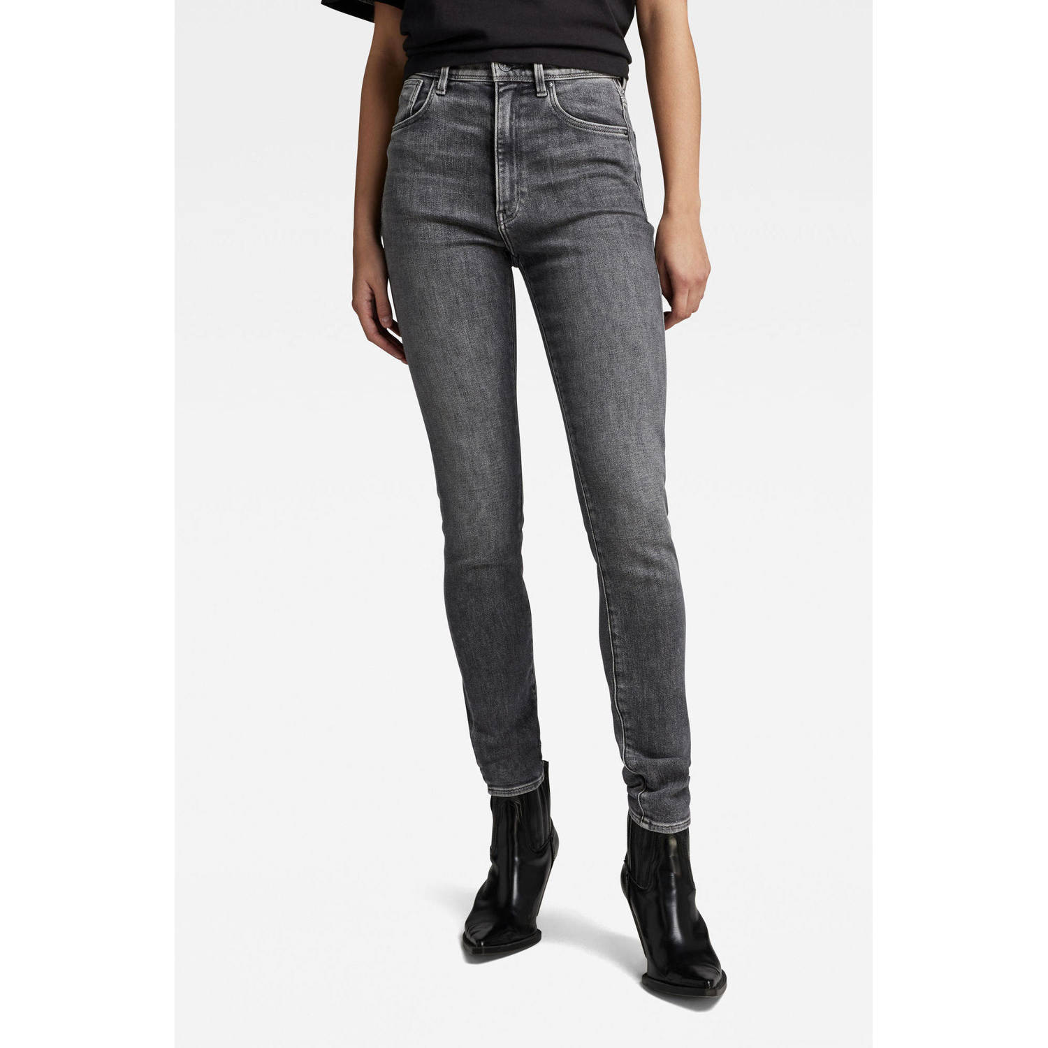 G-Star RAW Kafey high waist skinny jeans faded odyssey grey