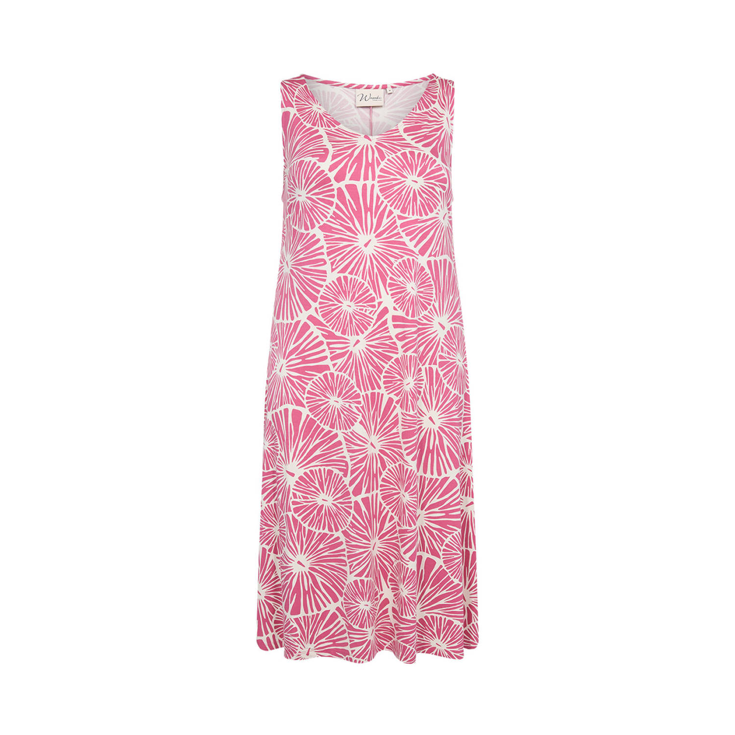 Wasabiconcept jurk met all over print roze ecru