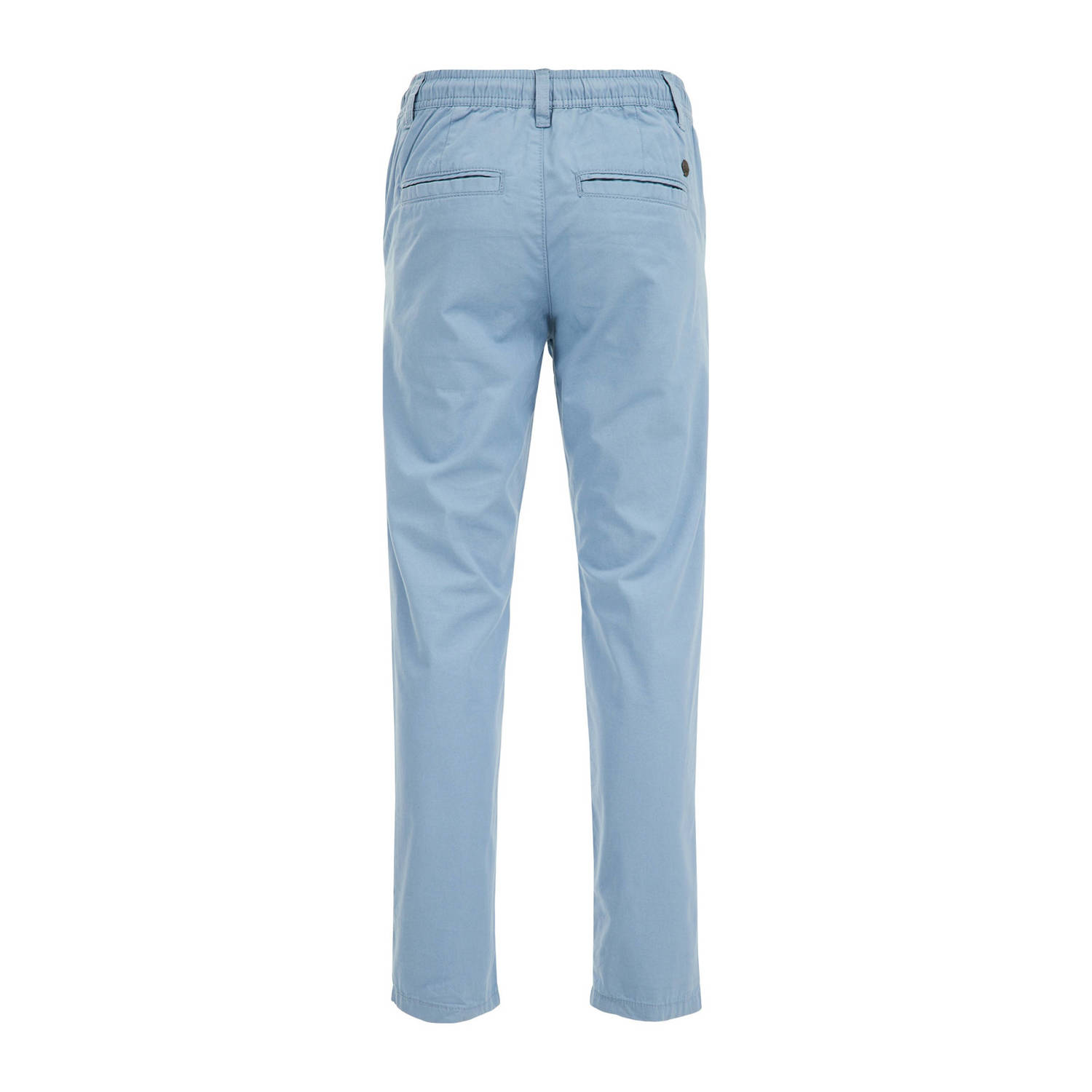 WE Fashion tapered fit broek lichtblauw