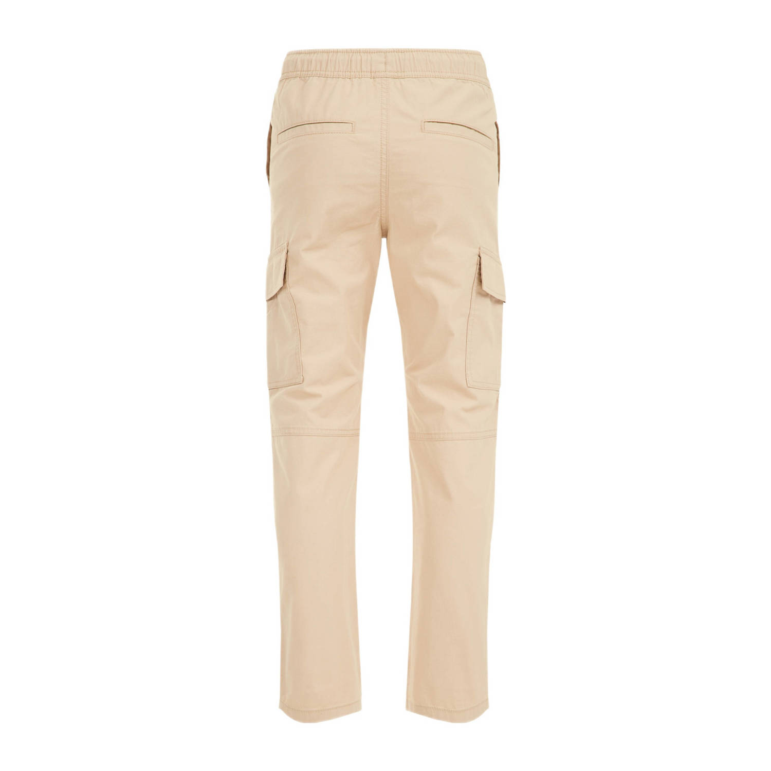WE Fashion Blue Ridge tapered fit cargobroek beige