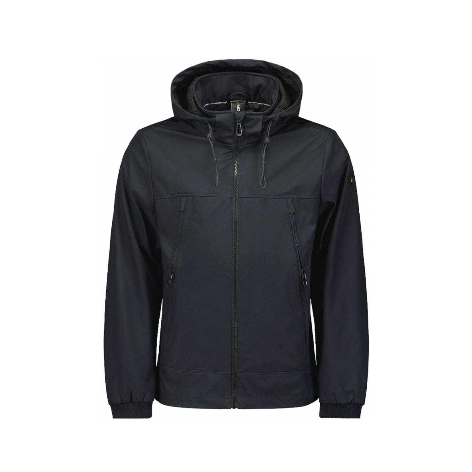 NO EXCESS Softshell-jack met een capuchon