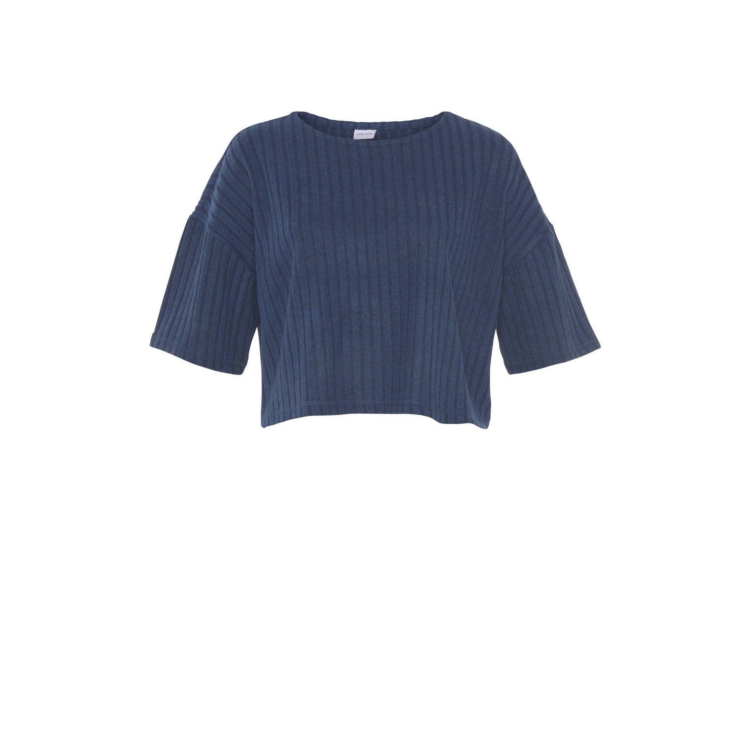 Lascana Shirt met 3 4-mouwen Loungeshirt Lounge- gebreide shirt van zachte brei loungewear