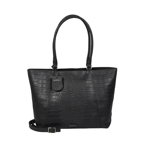 BURKELY leren shopper Cool Colbie zwart afbeelding