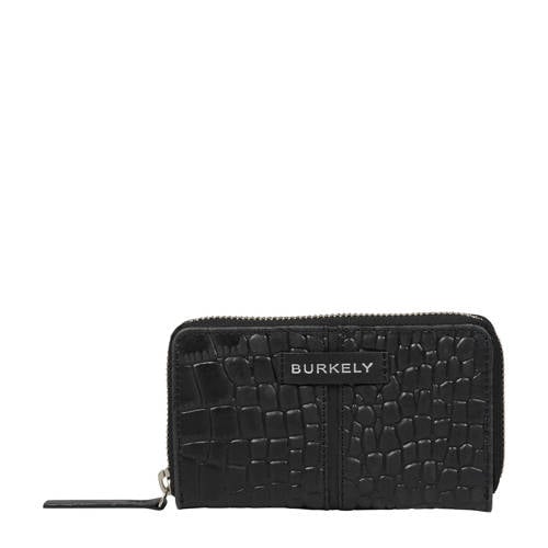 BURKELY leren portemonnee Cool Colbie met crocoprint zwart afbeelding