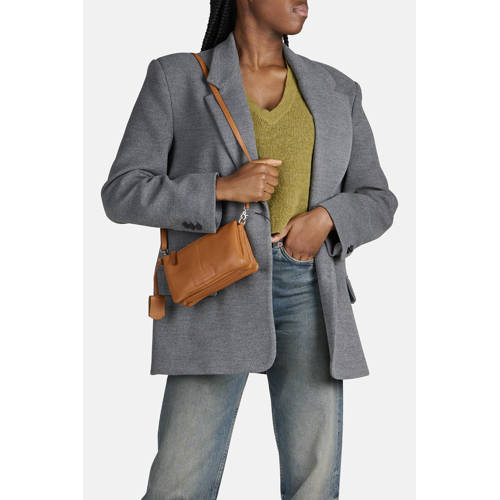 BURKELY leren crossbody tas Soft Skylar cognac afbeelding