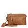 BURKELY leren crossbody tas Cool Colbie met crocoprint cognac