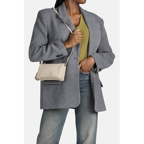 BURKELY leren crossbody tas Soft Skylar beige afbeelding