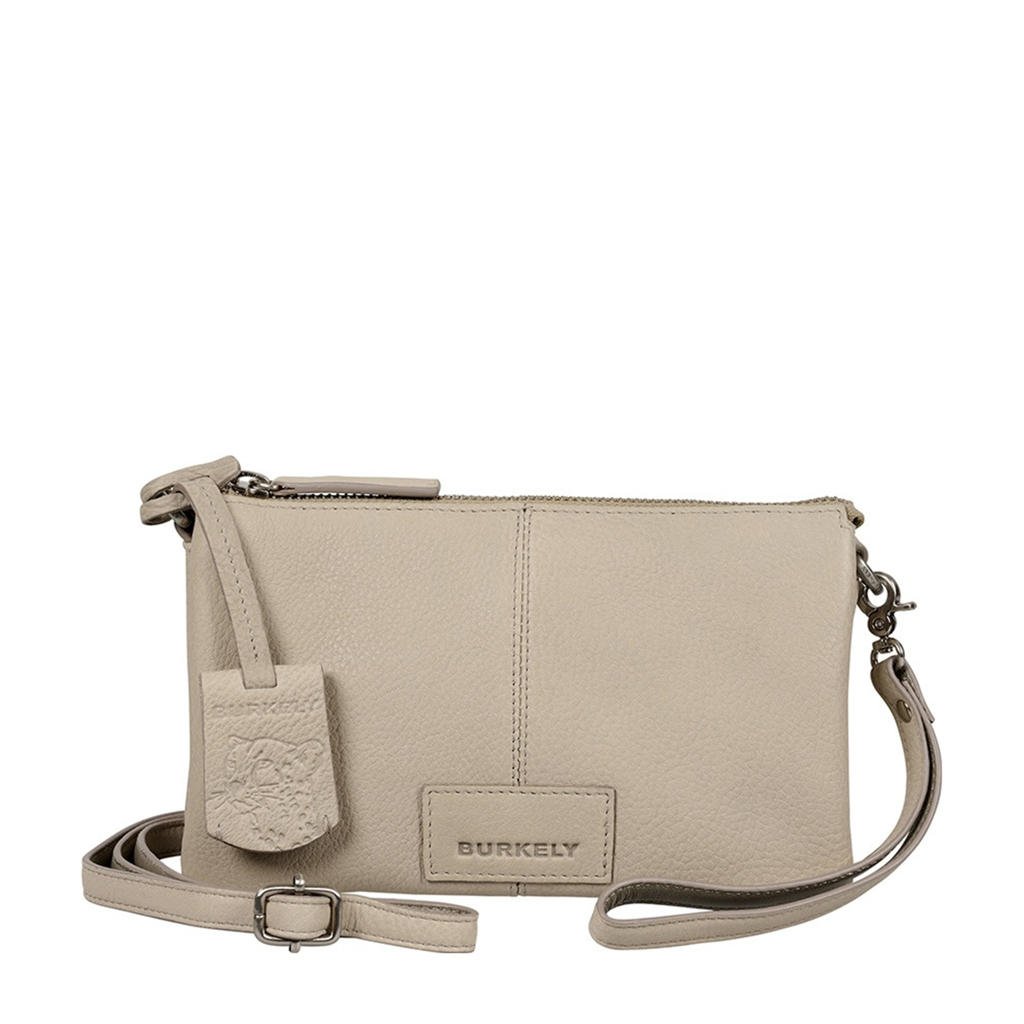 BURKELY leren crossbody tas Soft Skylar beige