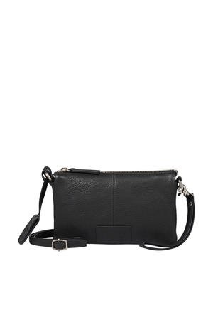 leren crossbody tas Soft Skylar zwart