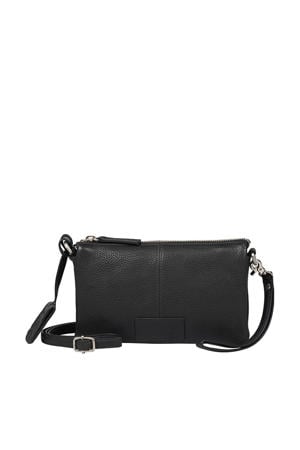 leren crossbody tas Soft Skylar zwart