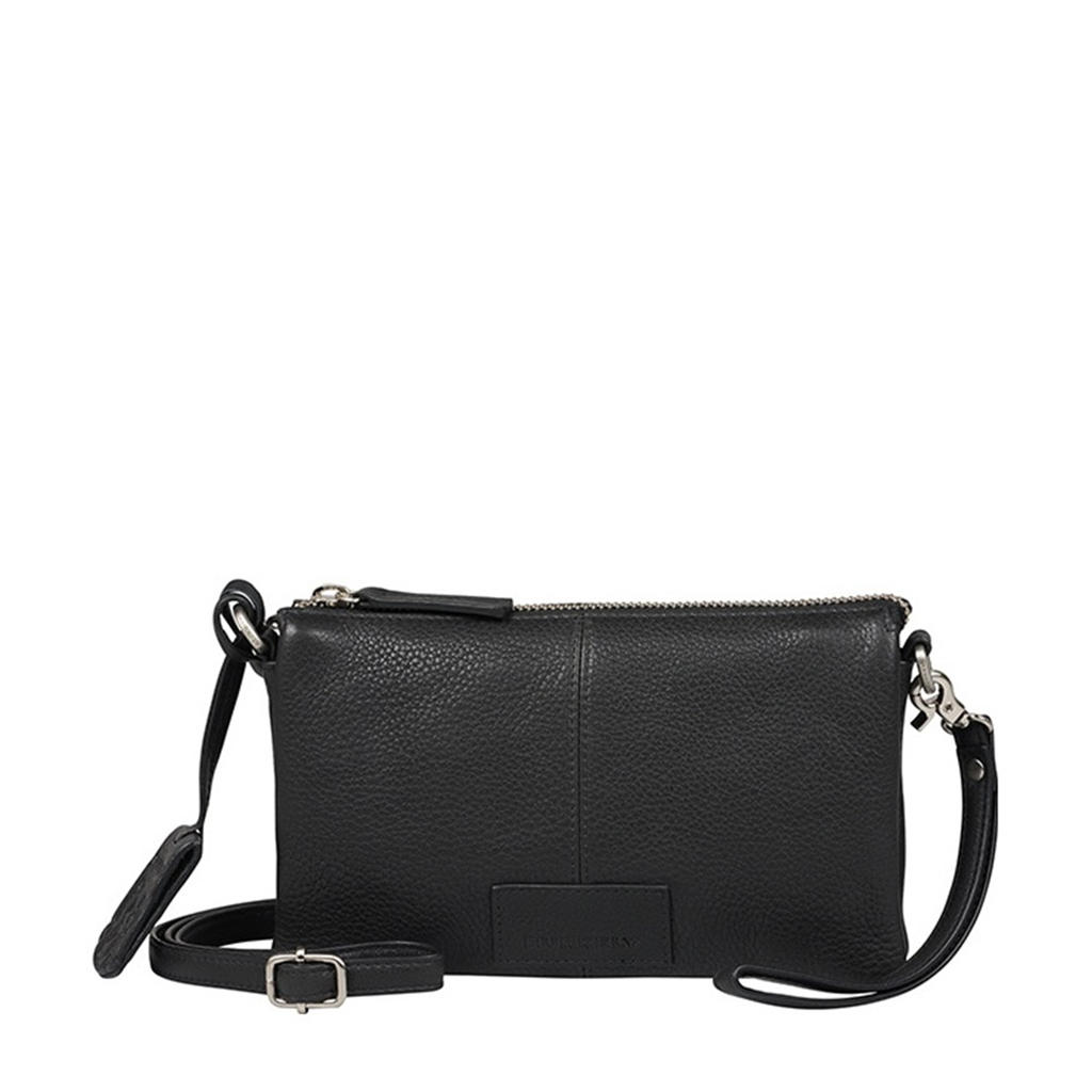 BURKELY leren crossbody tas Soft Skylar zwart