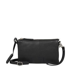 leren crossbody tas Soft Skylar zwart