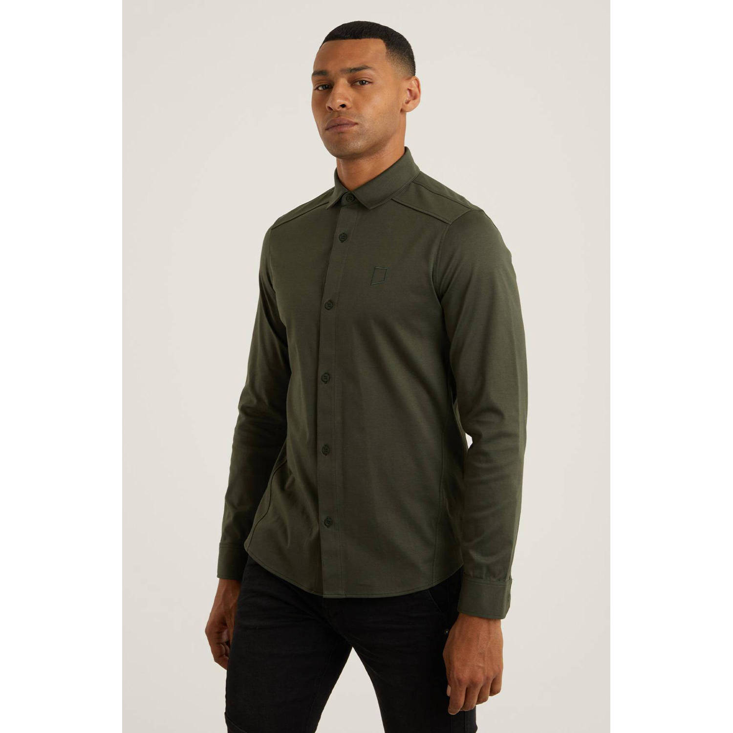 Chasin Lange mouw overhemd 6111345003 Green Heren