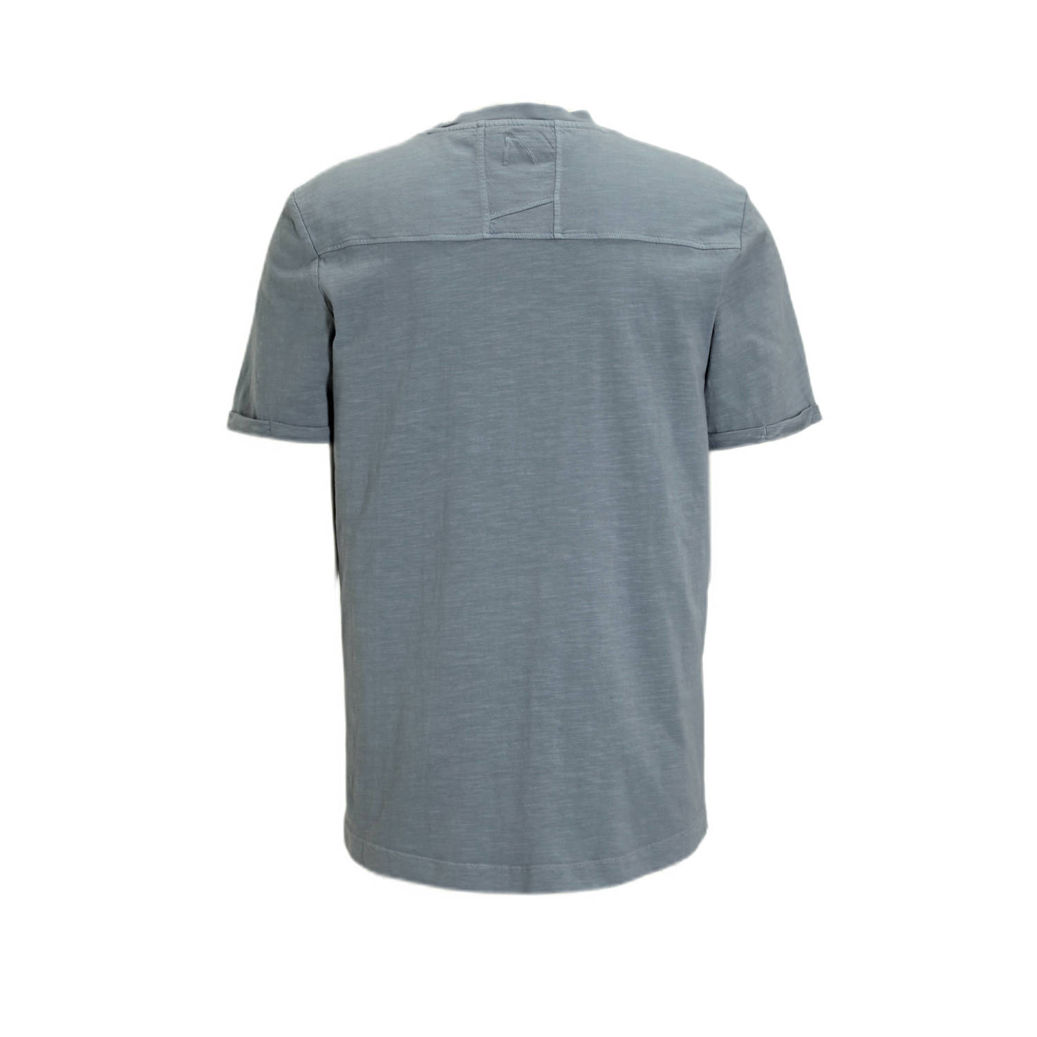 CHASIN' gemeleerd T-shirt Brody slub blauw