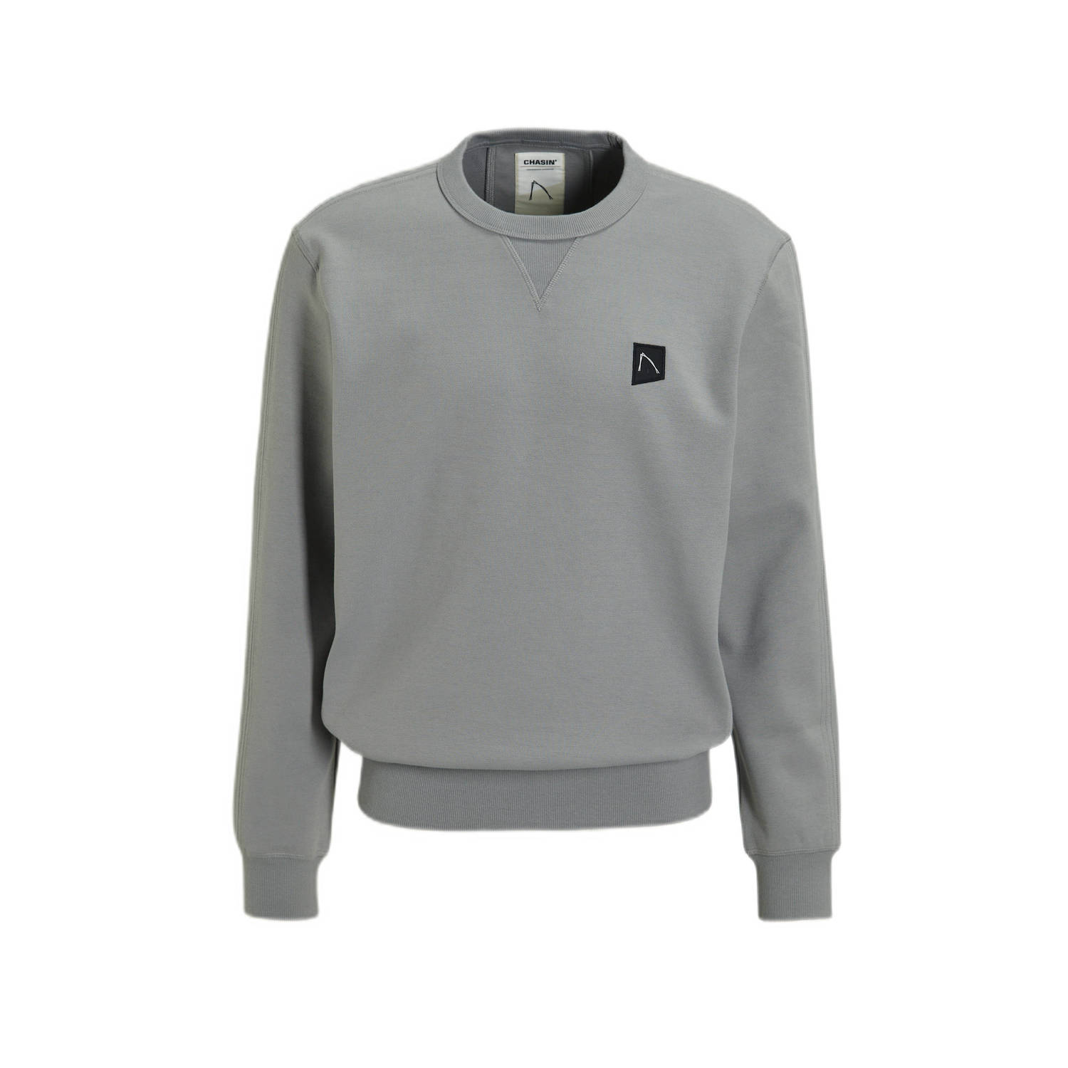CHASIN' sweater RYDER met logo medium grey