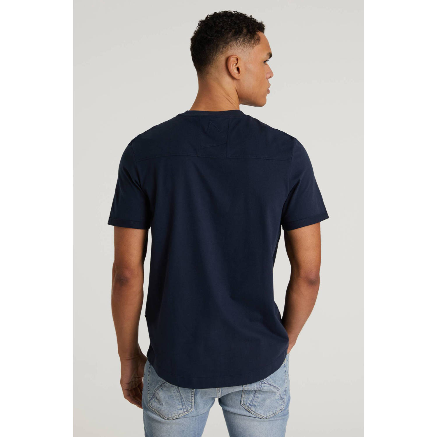 CHASIN' regular fit T-shirt Brody met logo dk blue