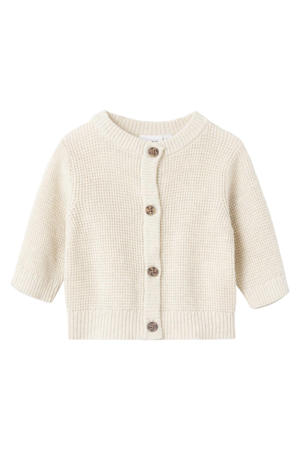 baby vest NBNBUBBA van katoen ecru