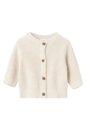 baby vest NBNBUBBA van katoen ecru