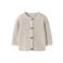 NAME IT BABY katoenen gebreid gemêleerd vest - beige