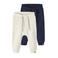 NAME IT BABY babybroek NBNTAKKI - donkerblauw/ecru (set van 2)