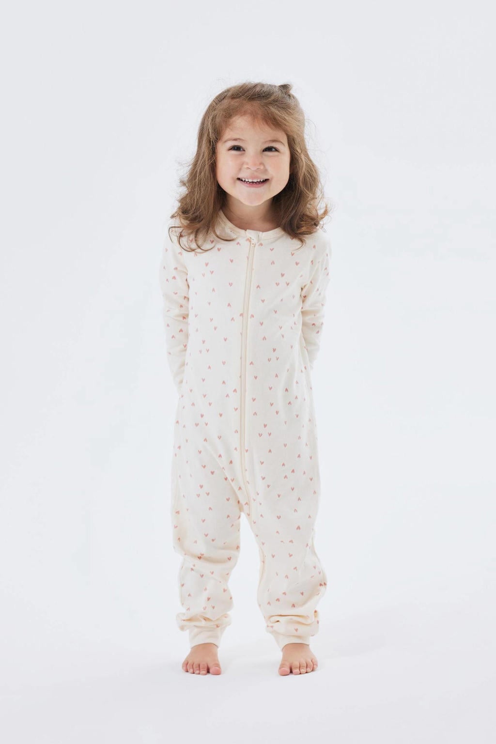 NAME IT BABY pyjama NBFNIGHTSUIT offwhite/roze