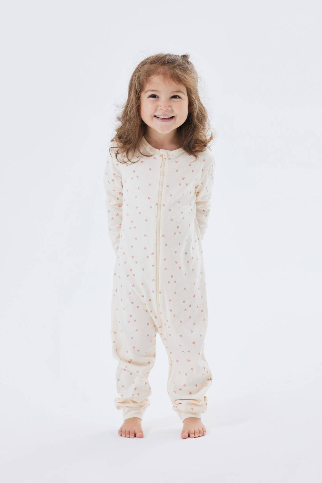 NAME IT BABY pyjama NBFNIGHTSUIT offwhite/roze