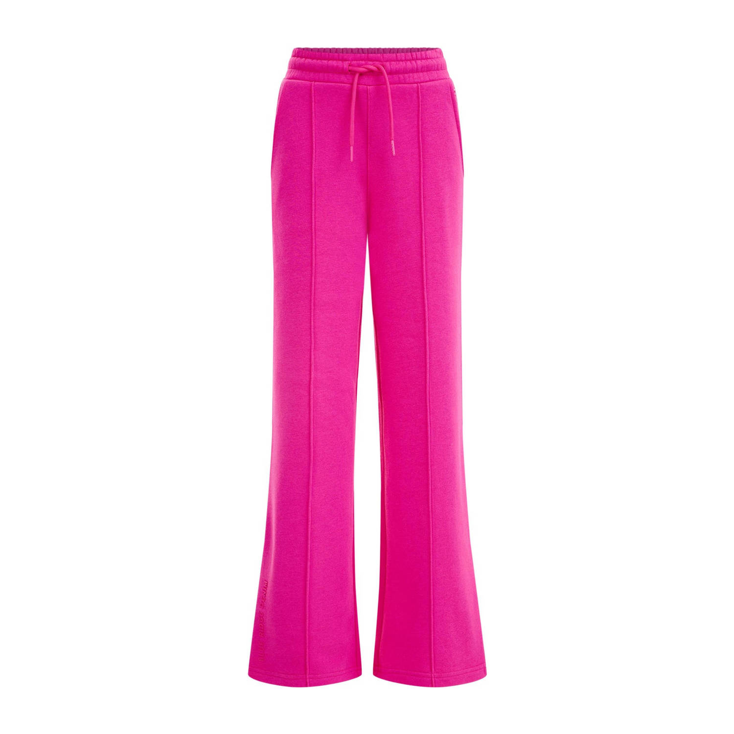 WE Fashion Blue Ridge straight fit broek roze Meisjes Sweat Effen 122