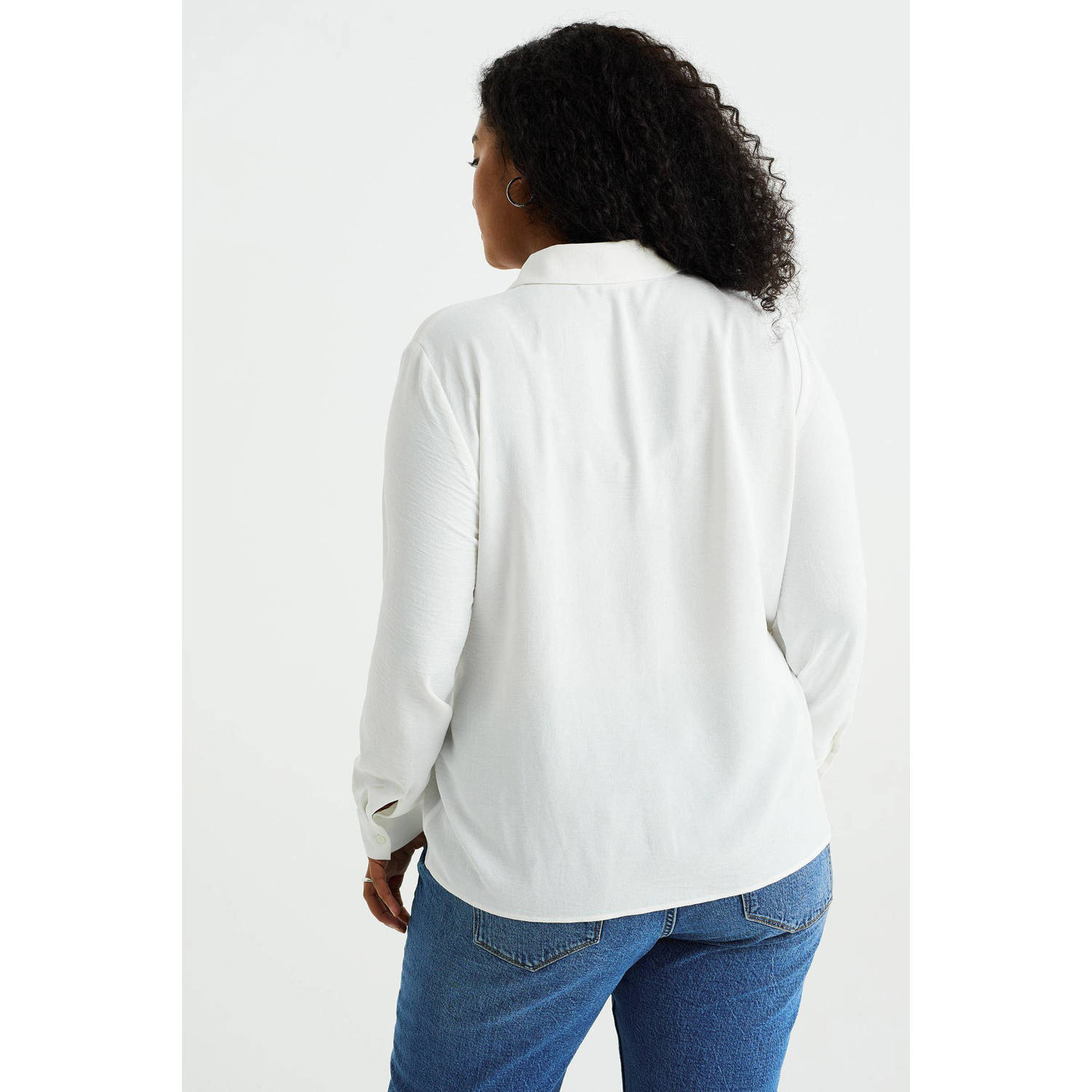WE Fashion Curve blouse wit