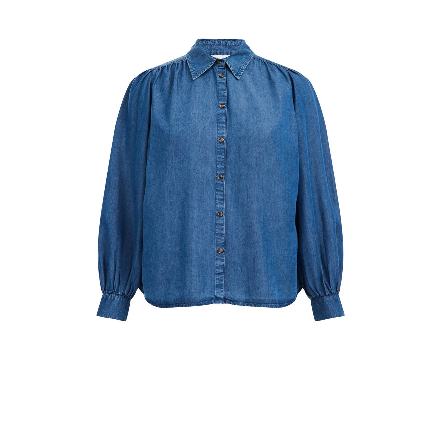 WE Fashion Curve blouse medium blue denim
