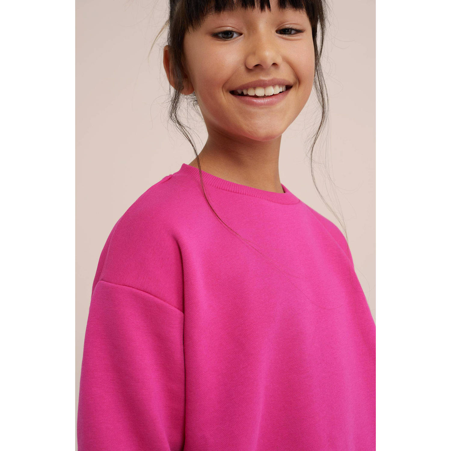 WE Fashion Blue Ridge sweater roze