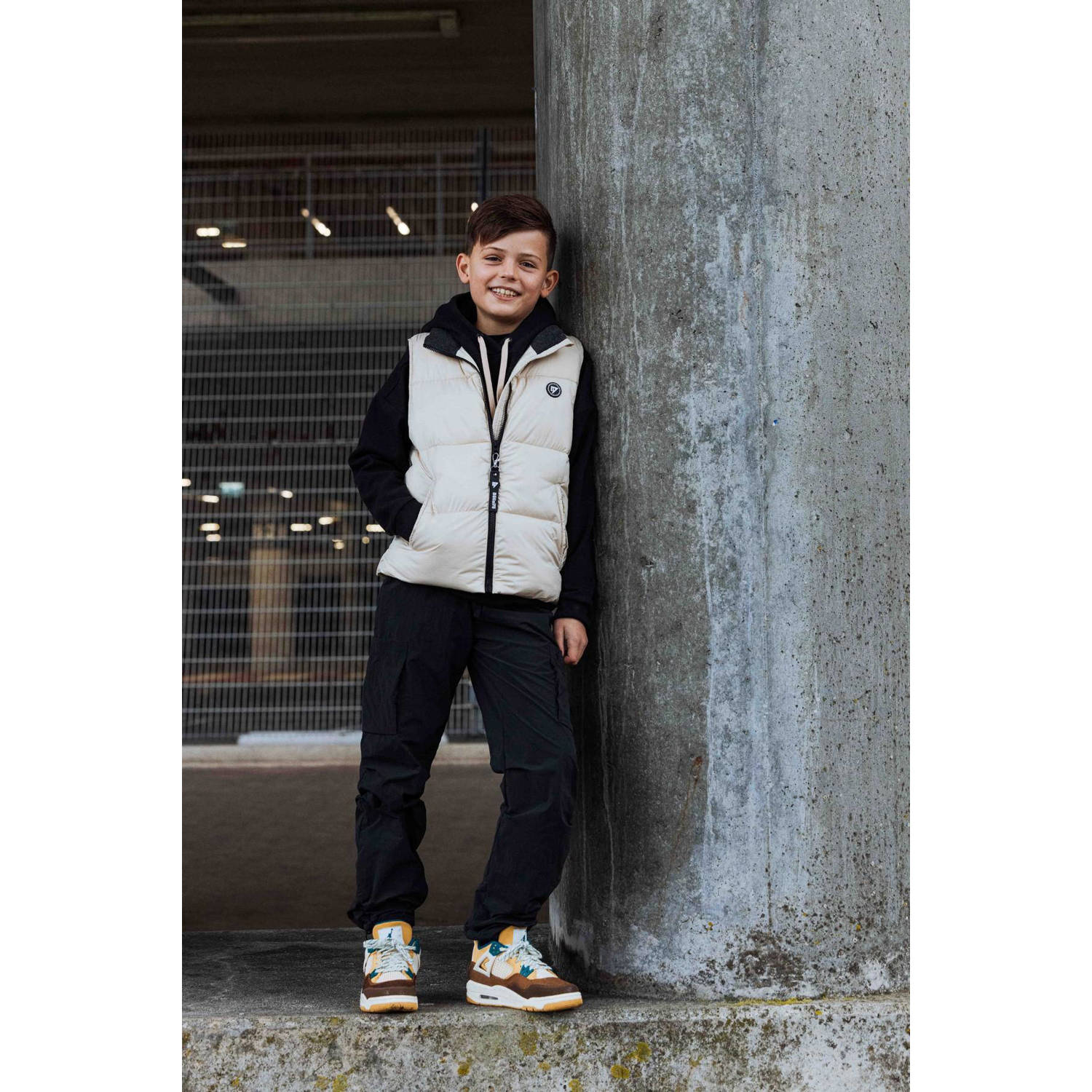 Bellaire regular fit cargobroek zwart