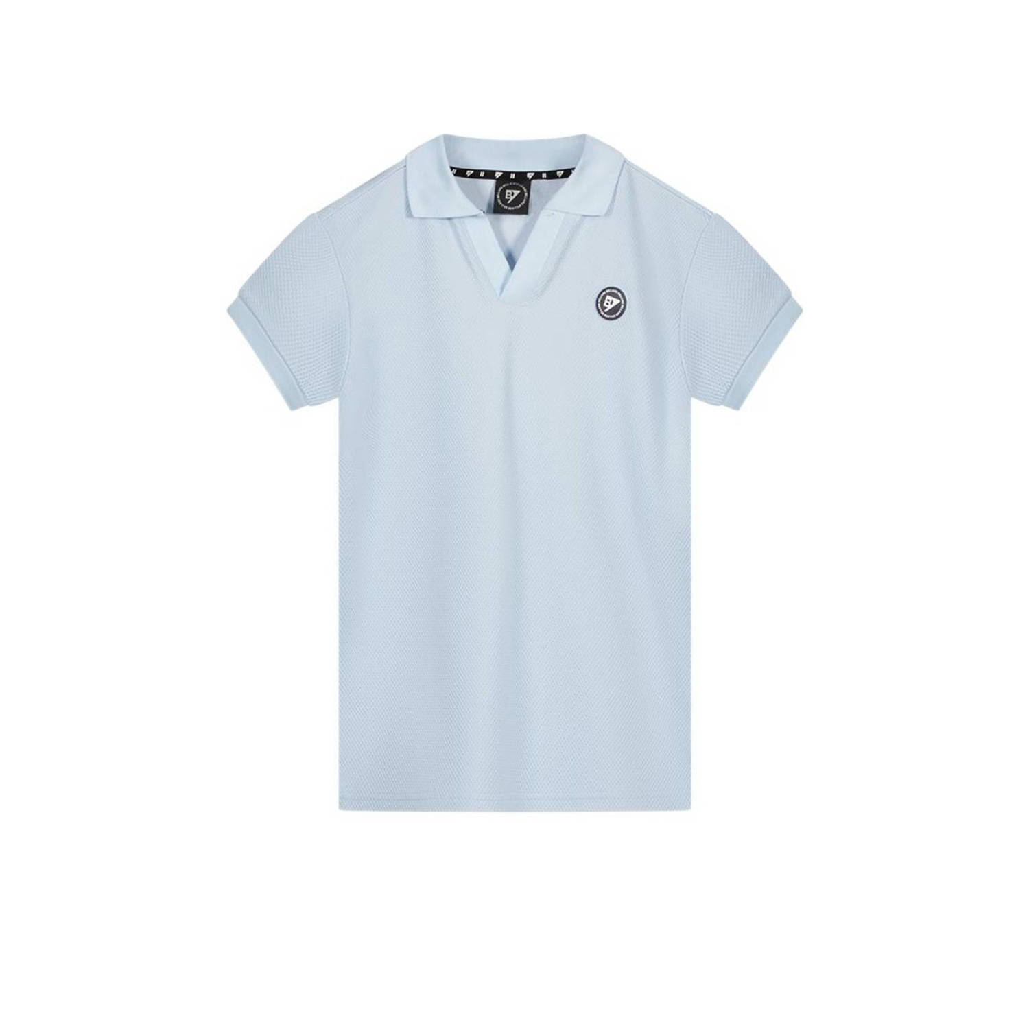 Bellaire polo zactblauw Jongens Polyester Polokraag Effen 122 128