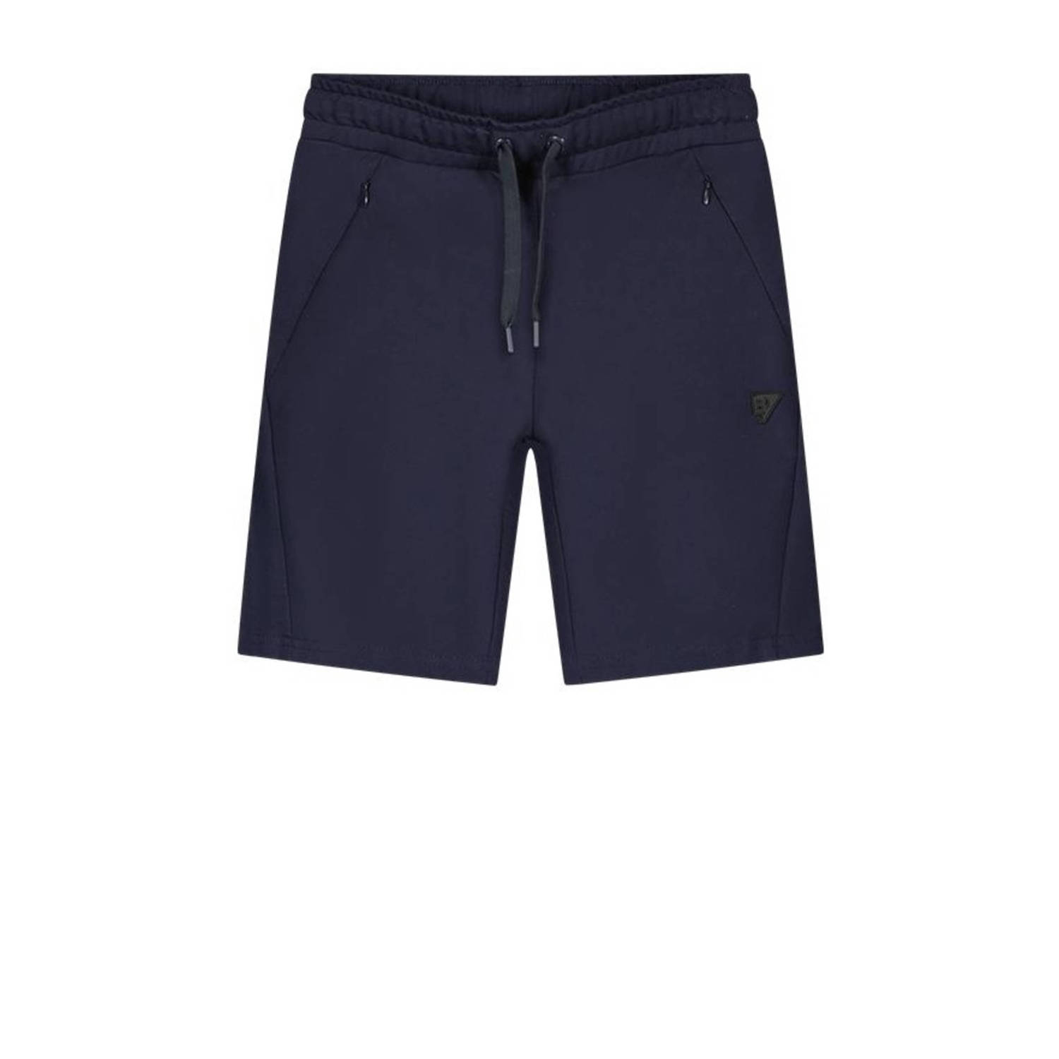 Bellaire slim fit sweatshort navy Korte broek Blauw Jongens Stretchkatoen 122 128
