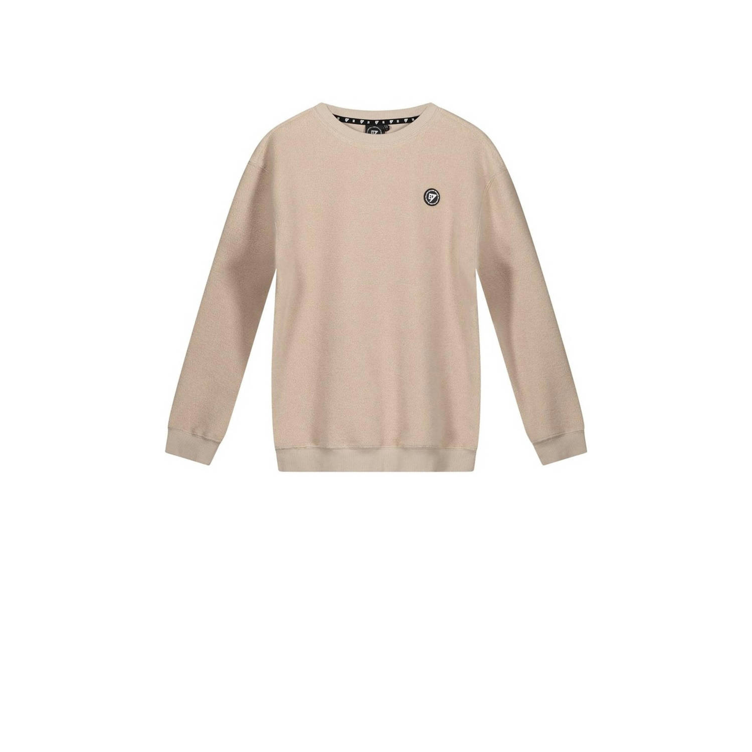 Bellaire sweater met logo beige Logo 122 128 | Sweater van