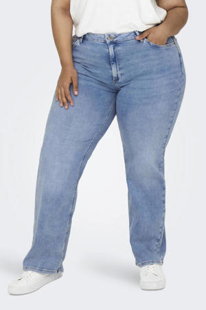 high waist wide leg jeans light blue denim
