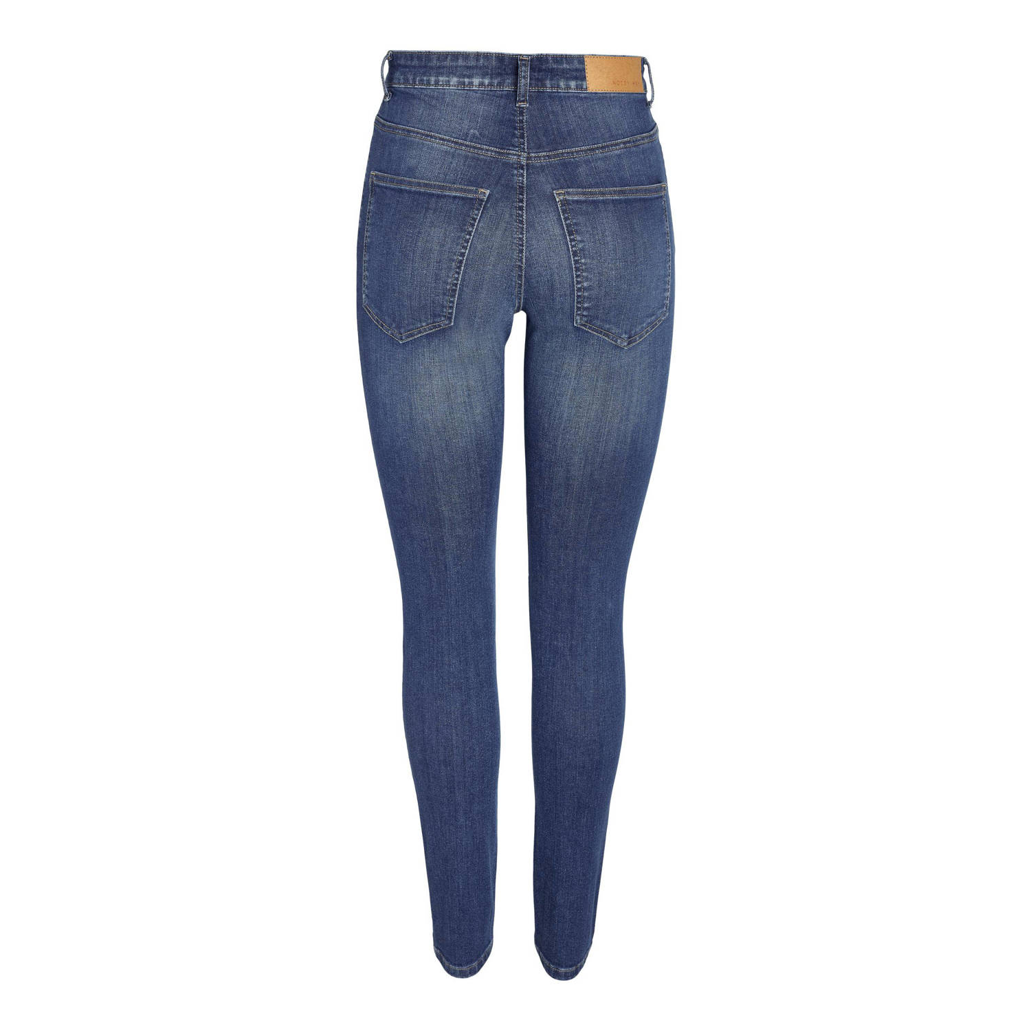 NOISY MAY high waist skinny jeans NMSATTY medium blue denim